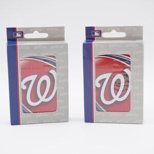 2 Sealed Playing Card Decks  Washington Nationals